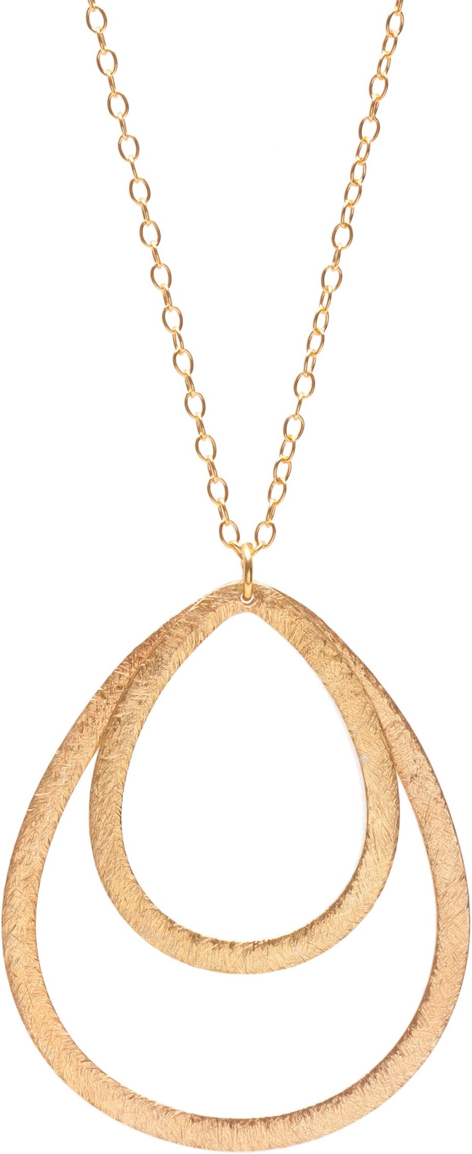 Pernille Corydon - Plated Double Drop Necklace Long