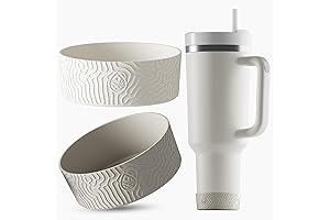 Silicone Boots for 2-Pack Stanley Cup - Tumbler Bumper (Rose Quarts, Cream, Charcoal)