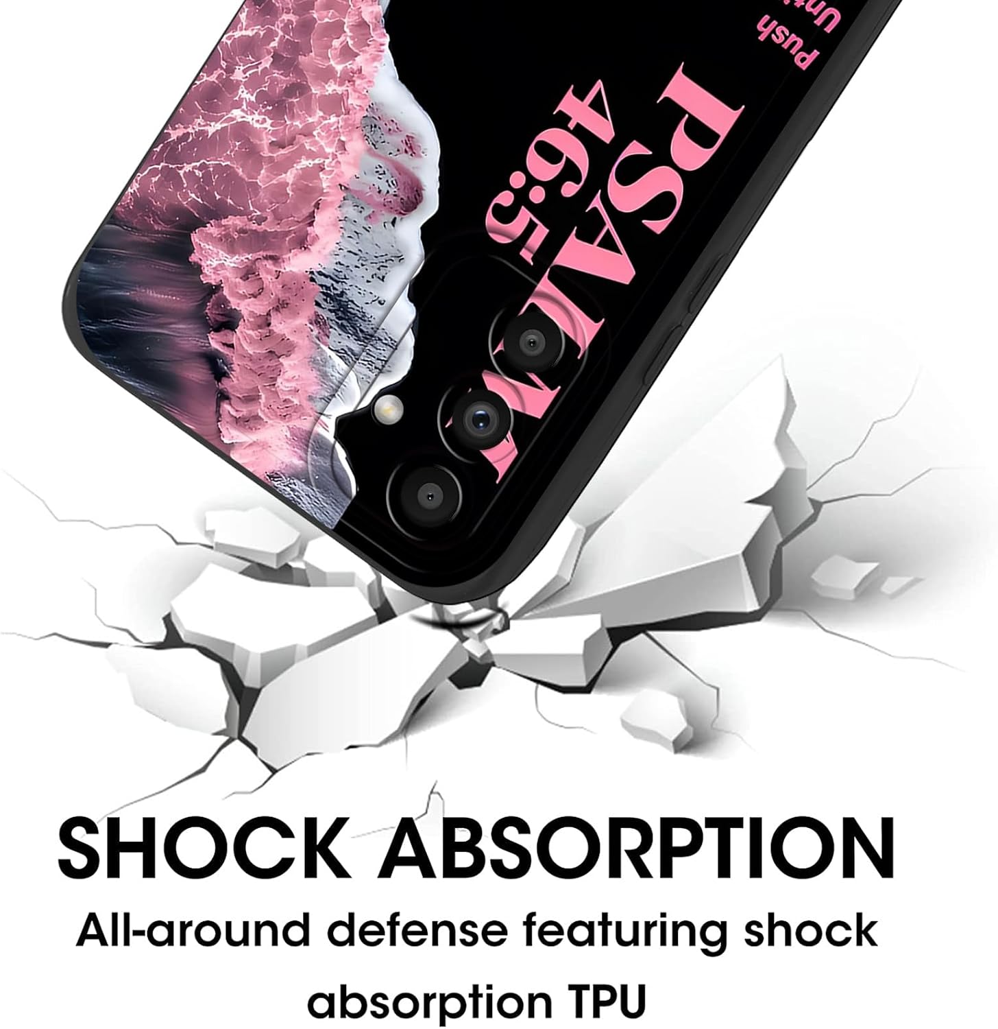 2 Pack Bible Verse Phone Case for Samsung Galaxy A16 5G 6.7", Jesus Famous Quotes Lily Pattern Aesthetic Design Cases Soft Silicone TPU Slim Shockproof Protective Bumper Phone Cover for Women image 3
