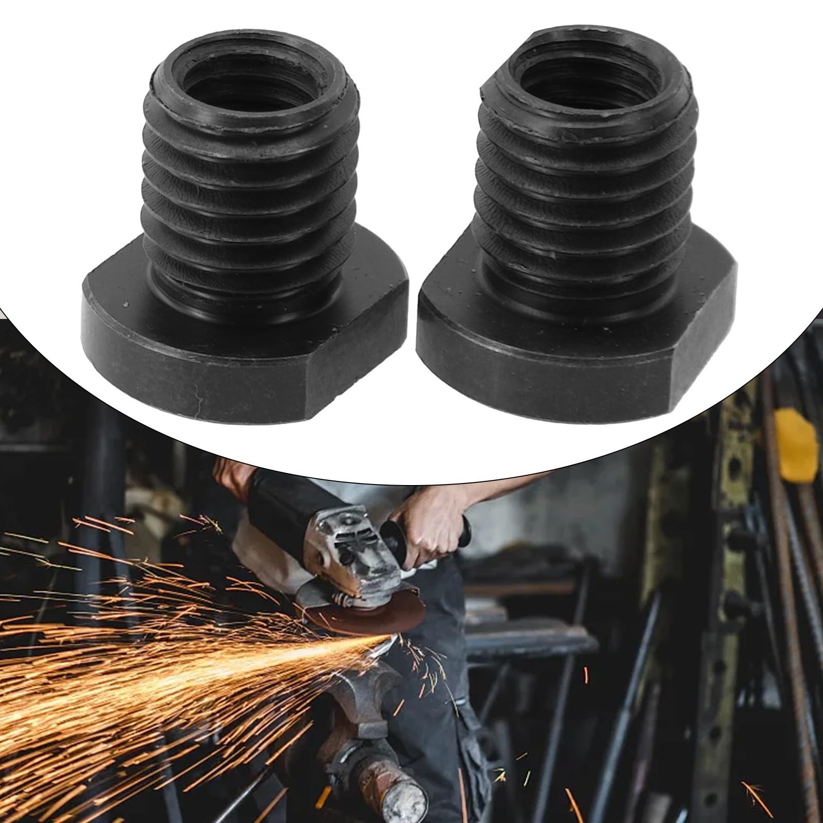 Meuleuse D'angle M10 M14 5/8-11, Adaptateur De Convertisseur De Filetage, Connecteur D'interface, Vis, Bielle, écrous, Rainurage 100 125 Type