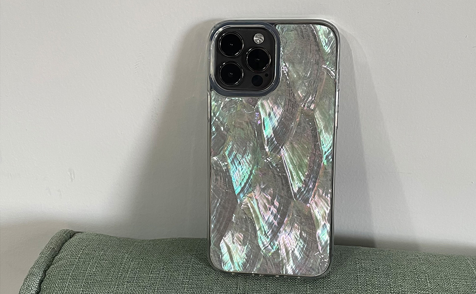 Amazon.com: Reezaddin Mother of Pearl Glitter Phone Case for iPhone  13/iPhone 14,Bling Shiny Real Seashell Pattern Slim Glossy Sleek Stylish  Trendy Protective Shockproof Girls Women i13/i14 Cover 6.1" : Cell Phones &