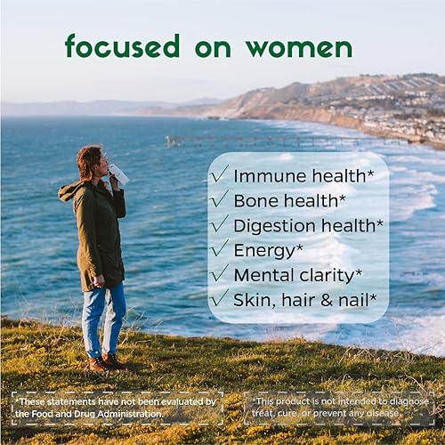 Miniatura 3 de Zenkgo, vitaminas + probióticos 25B CFU + alimentos integrales orgánicos para mujer, apoya la inmunidad, la digestión, la energía, las vitaminas