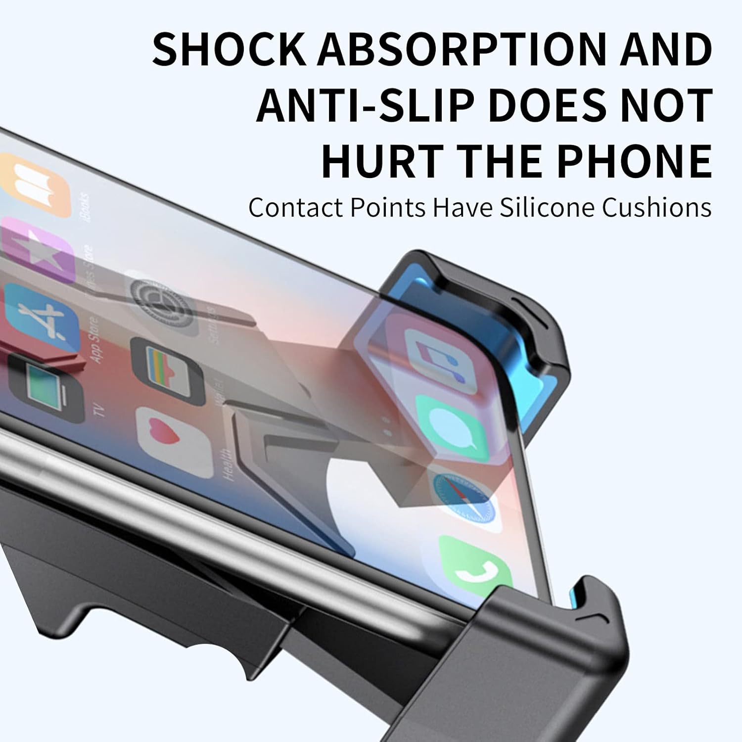 Bike Phone Mount, Motorcycle Phone Holder Clamp, Anti-Shake - Tool Free Installation, 360° Rotatable Adjustable, Fits iPhone, 13, 12, X,Galaxy,Note, S21, S20, S10,Compatible Any 4.7"-6.8" Smartphone : Automotive