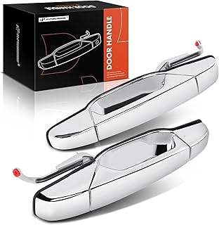 A-Premium Chrome Exterior Door Handle Rear Left Driver & Right Passenger