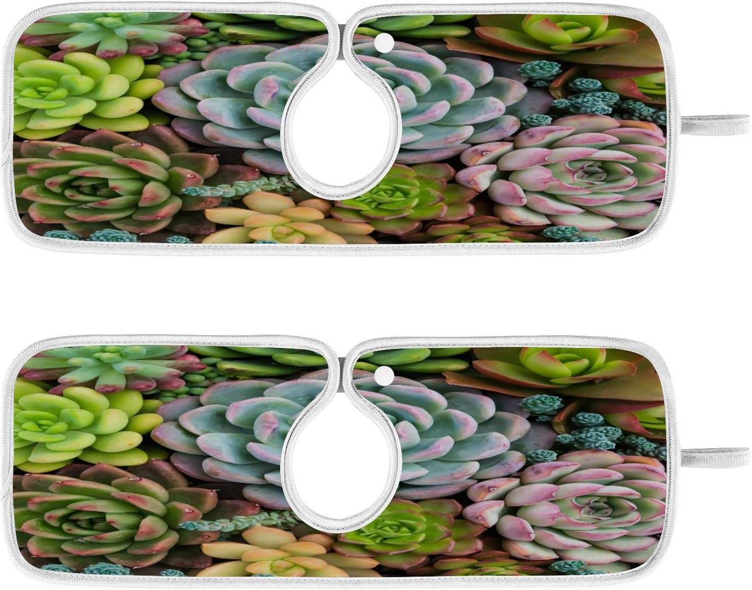 2 Pack Kitchen Faucet Mat Suryeon Species Hen Chicks Botanical Name Absorbent Washable Sink Splash Guard Faucet Drip Drying Mat Bar Countertop Water Catcher Mat Large 30x5 inch Suryeon Species Hen Chi