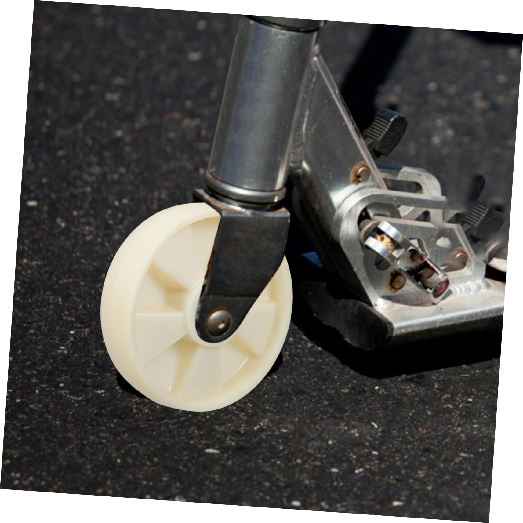 Auslaufrollen für Hubwagen aus Nylon 200x50 Mm mit 47mm Achse und Kugellager für Lager und Logistikzentren Inklusive Drehfunktion und Sanfter Rotation