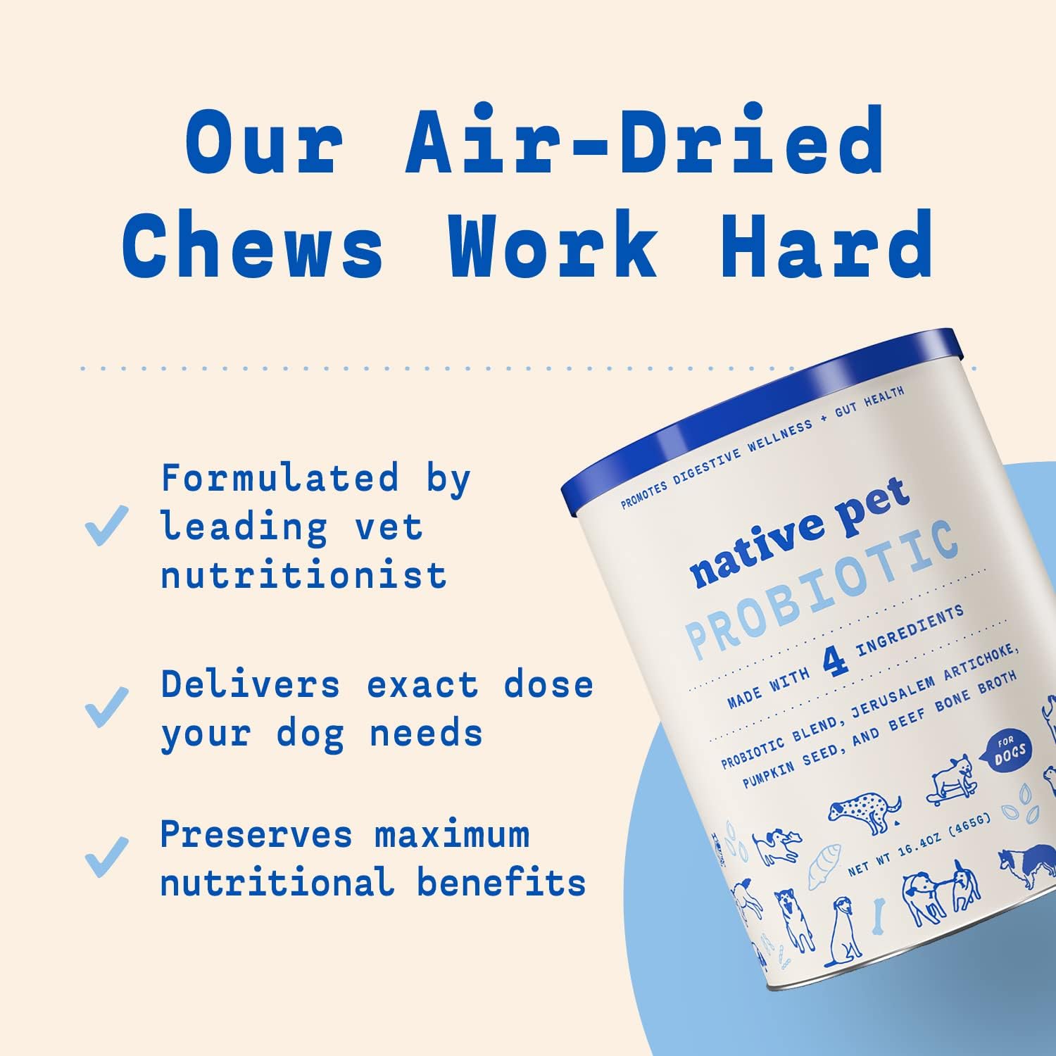 native pet probiotic for dogs