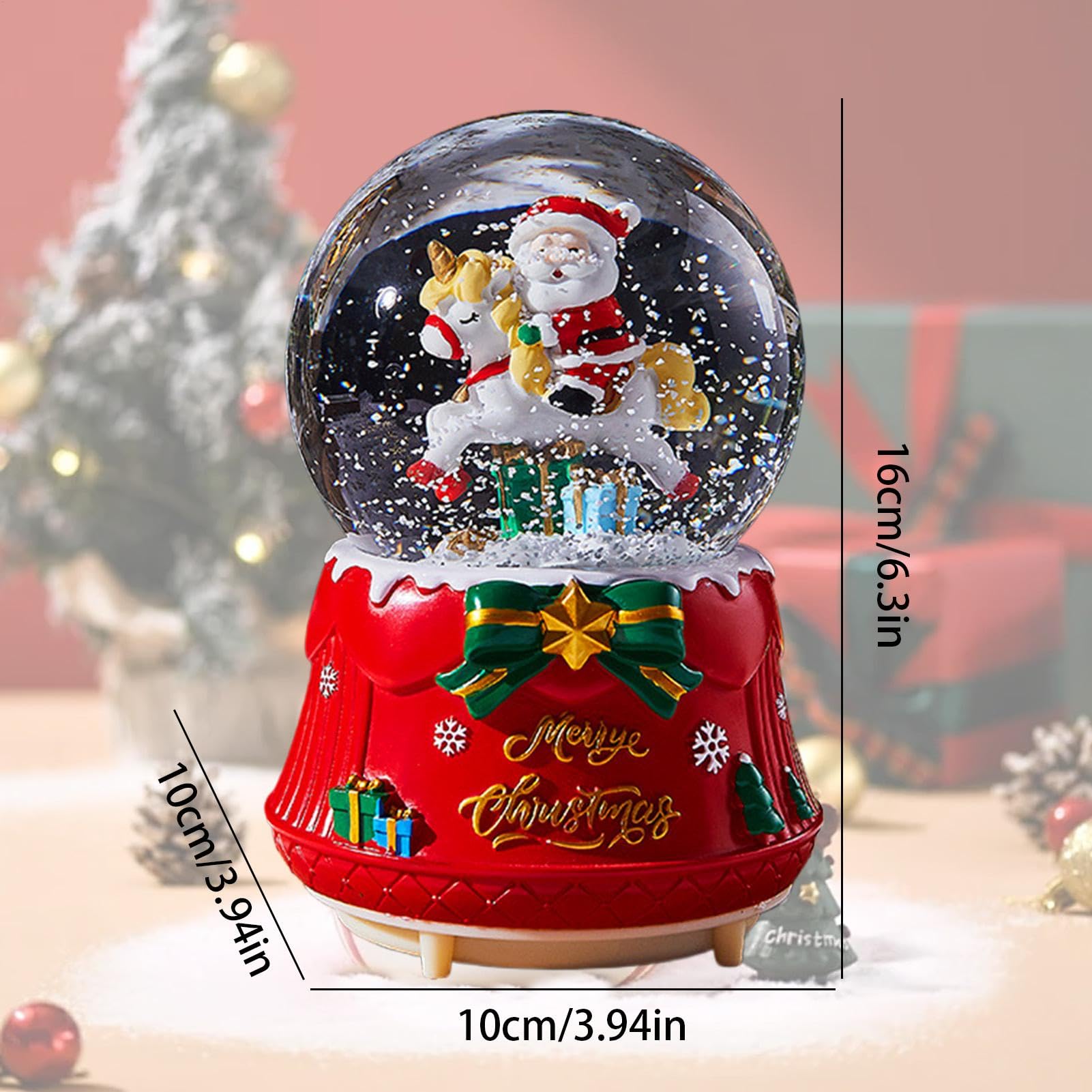 Amazon.co.jp: スノードーム クリスマス,サンタ スノーグローブ