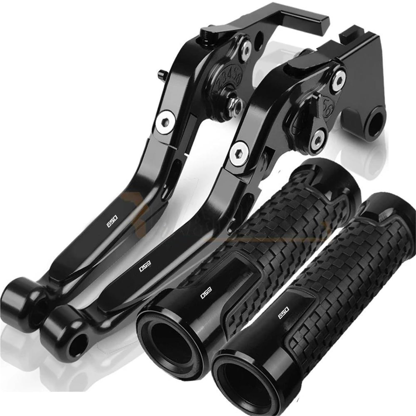Tgvselpj Black1 Motorcycle Part Folding Extendable Brake Clutch Levers Motorcycle Accessories Parts Adjustable Handle For H-Onda Cbr650r 2018-2020(Black1)