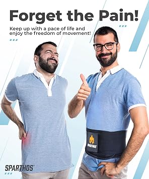 Sparthos Back Support Belt [Size Large] x Ice Packs for Injuries [Size XL]