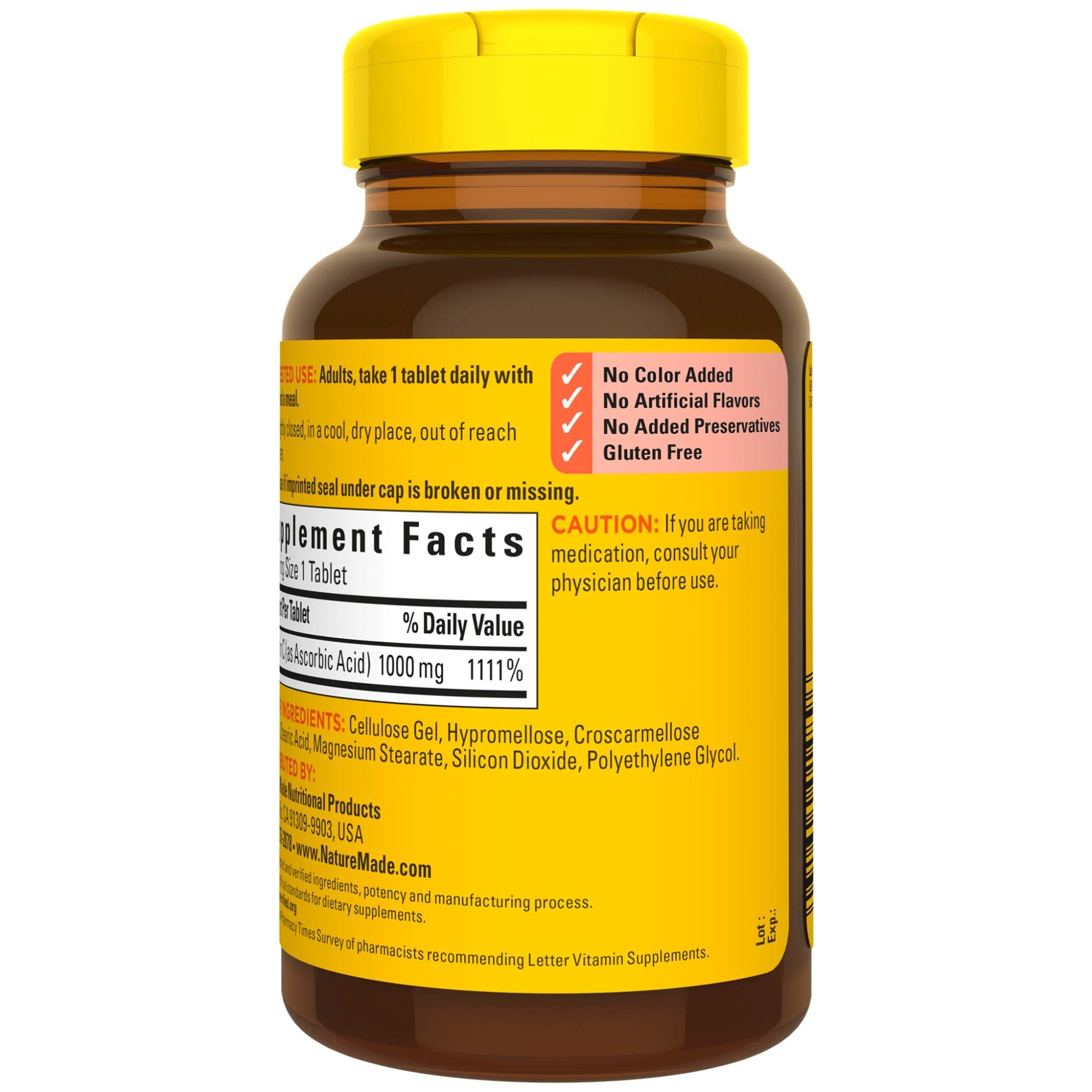 Buy Nature Made Vitamin C 1000 mg, 100 Tablets, Helps Support the