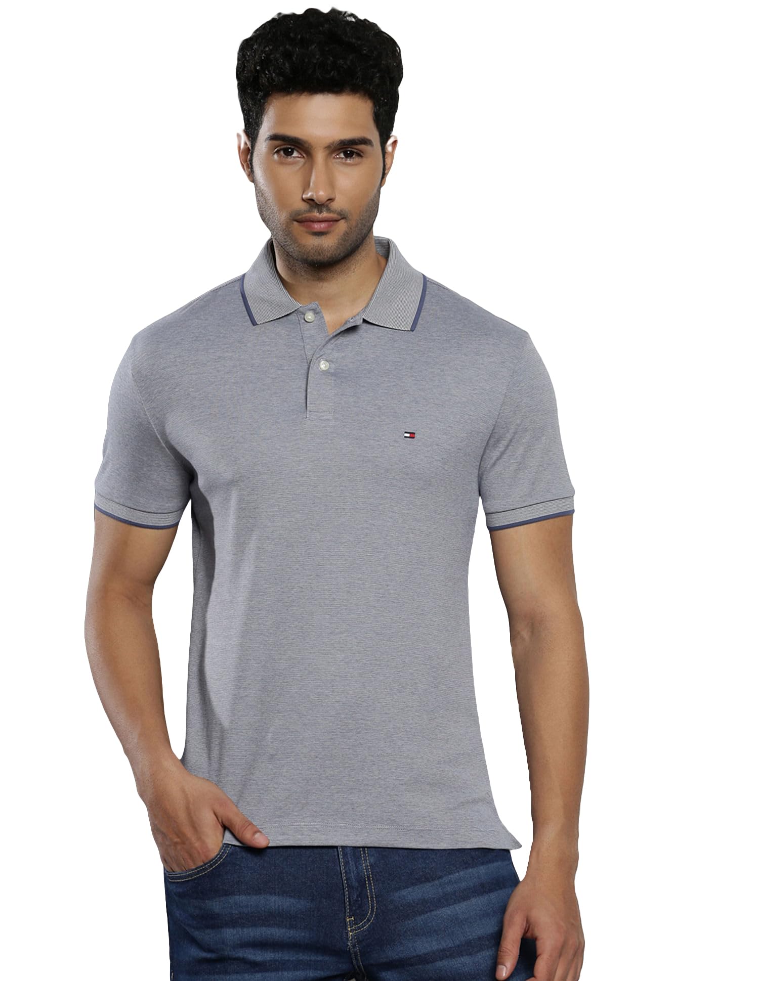 tommy hilfiger Men's Solid Slim Fit Polo-picture-35