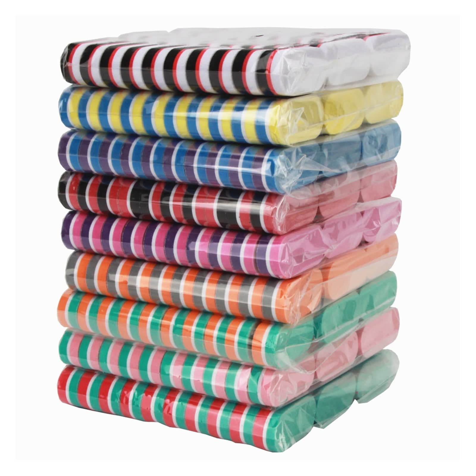 unghie lucidate, 10 Buffer for Nail Art Multicolori Stile 100 pezzi(4)
