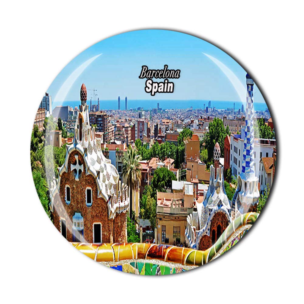 Muyu Magnet Barcelona Spain Fridge Magnet Souvenir Gift Crystal Magnetic Sticker Collection