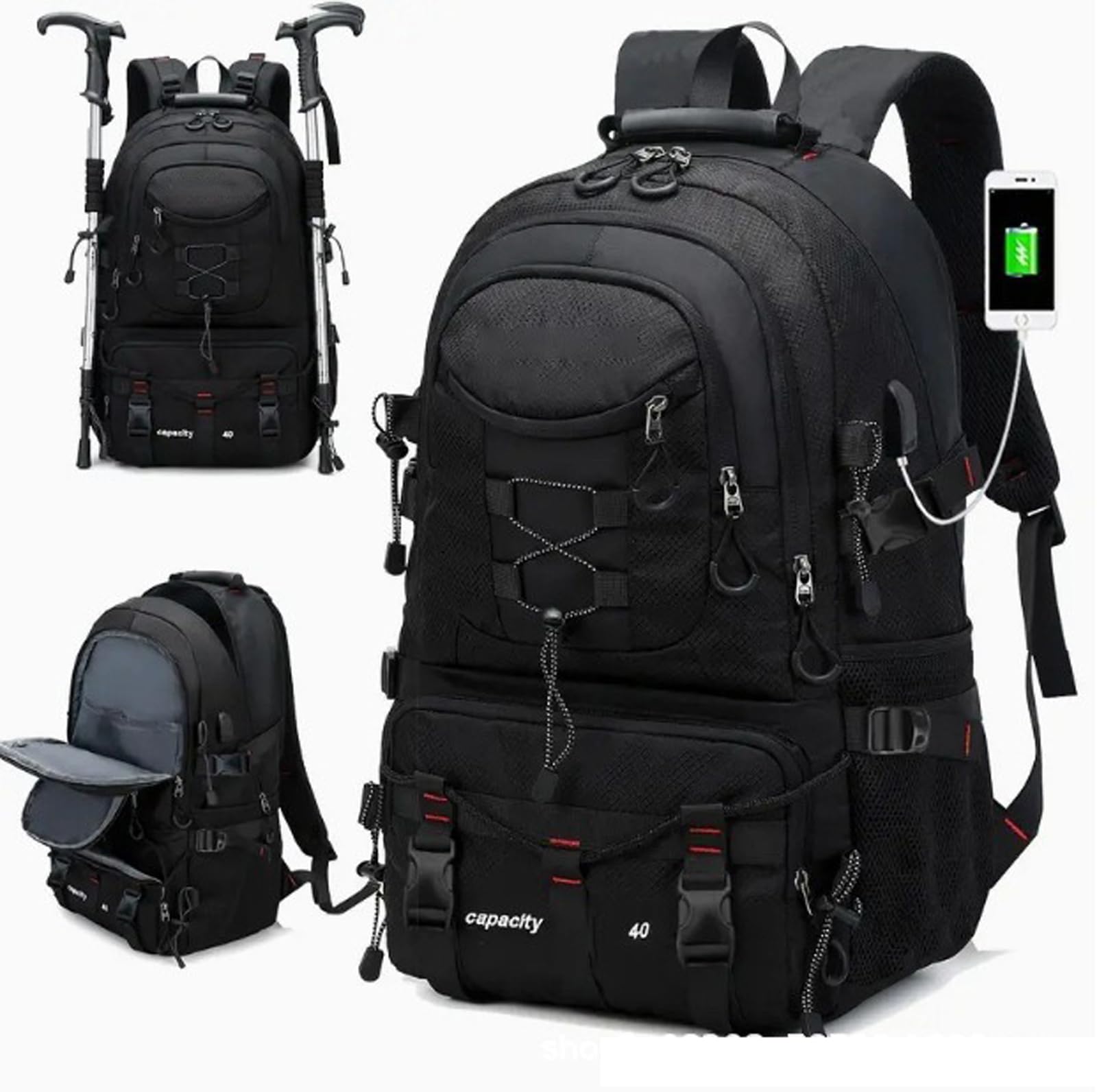 Wasserabweisender Wanderrucksack für Herren – bequemer und langlebiger Reiserucksack für Outdoor-Abenteuer