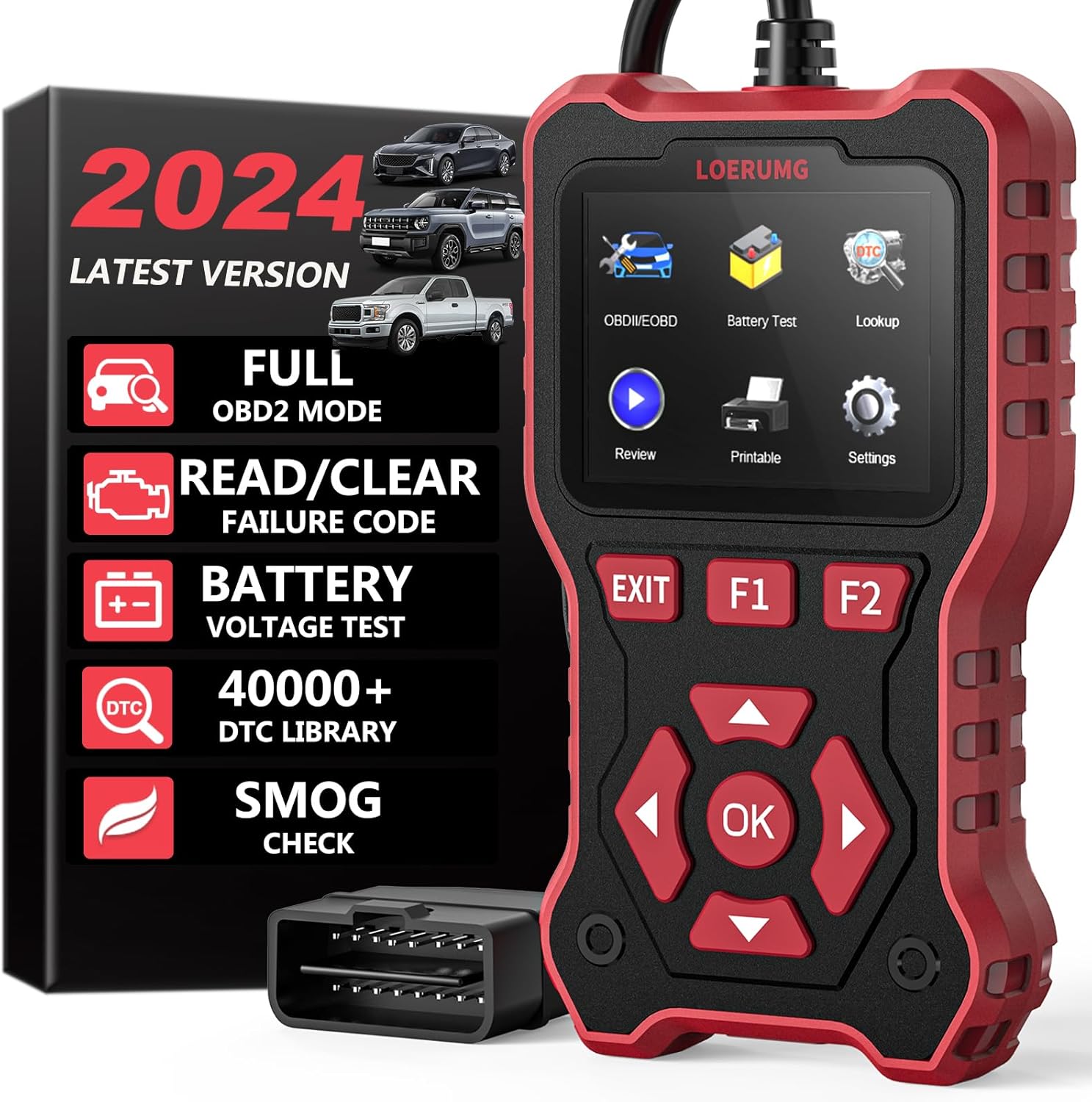 Professional OBD2 Scanner Diagnostic Tool Check Engine Code Reader EOBD/OBDII Scanner with Reset & I/M Readiness Auto Check Engine Enhanced Diagnostic OBD2 Scan Tool for Vehicles After 1996. Professional OBD2 Scanner Diagnostic Tool Check Engine Code Reader EOBD/OBDII Scanner with Reset & I/M Readiness Auto Check Engine Enhanced Diagnostic OBD2 Scan Tool for Vehicles After 1996.