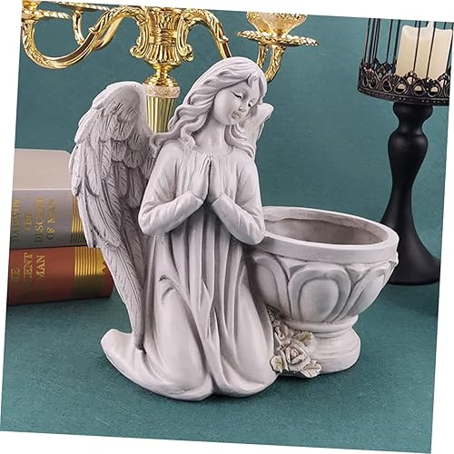 Miniatura 9 de LIFKOME Decoración de maceta de ángel de resina, adorno de jardín elegante para oficina en casa, artesanía premium, diseño elegante para amigos y