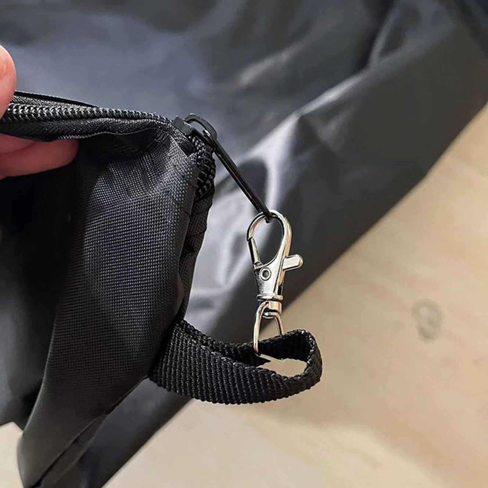 Bolsa de recolección de hojas para tractores de gran capacidad, almacenamiento de residuos de jardín, durabilidad para el cuidado del césped de la granja, bolsa de recogida de hojas para tractores