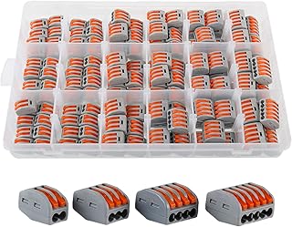 Yaegoo 140Pcs Lever-Nut Wire Connectors, 2/3/4/5 Port Conductor Compact Wire Connector Assortment Kit, PCT-212, PCT-213, PCT-214, PCT-215