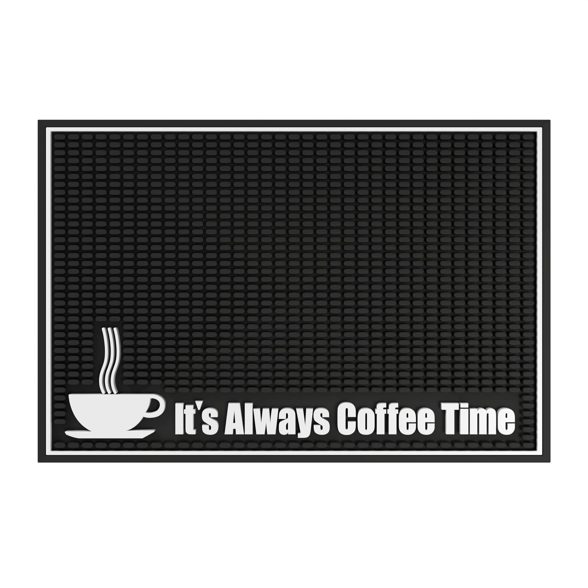 Highball & Chaser Premium Coffee Bar Mat 18in x 12in. 1cm Thick Durable and Stylish Bar Mat for Spills. Service Mat for Bars, Restaurants, Counter Top
