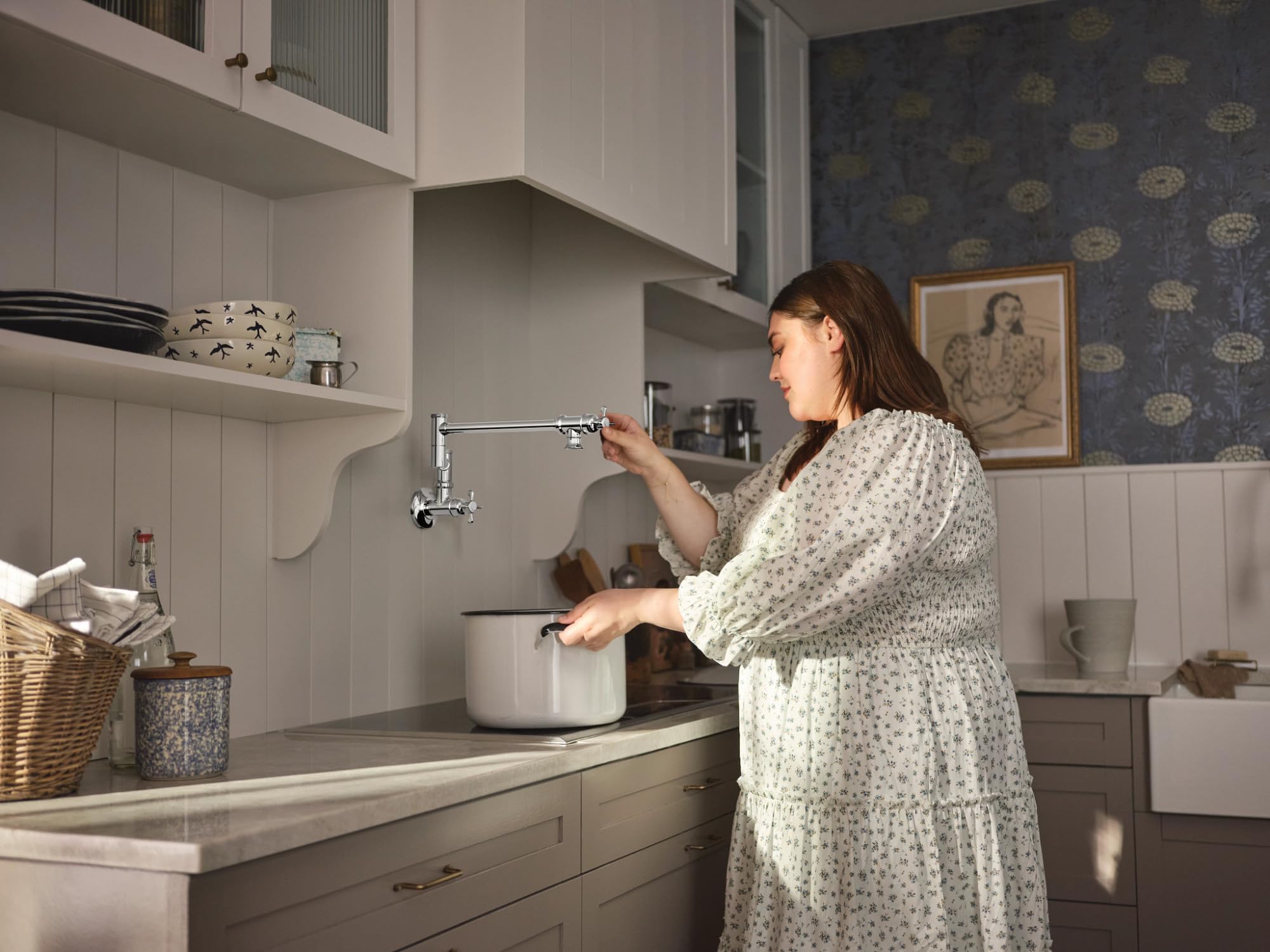 Moen S664 Traditional Wall Mount Swing Arm Folding Pot Filler
