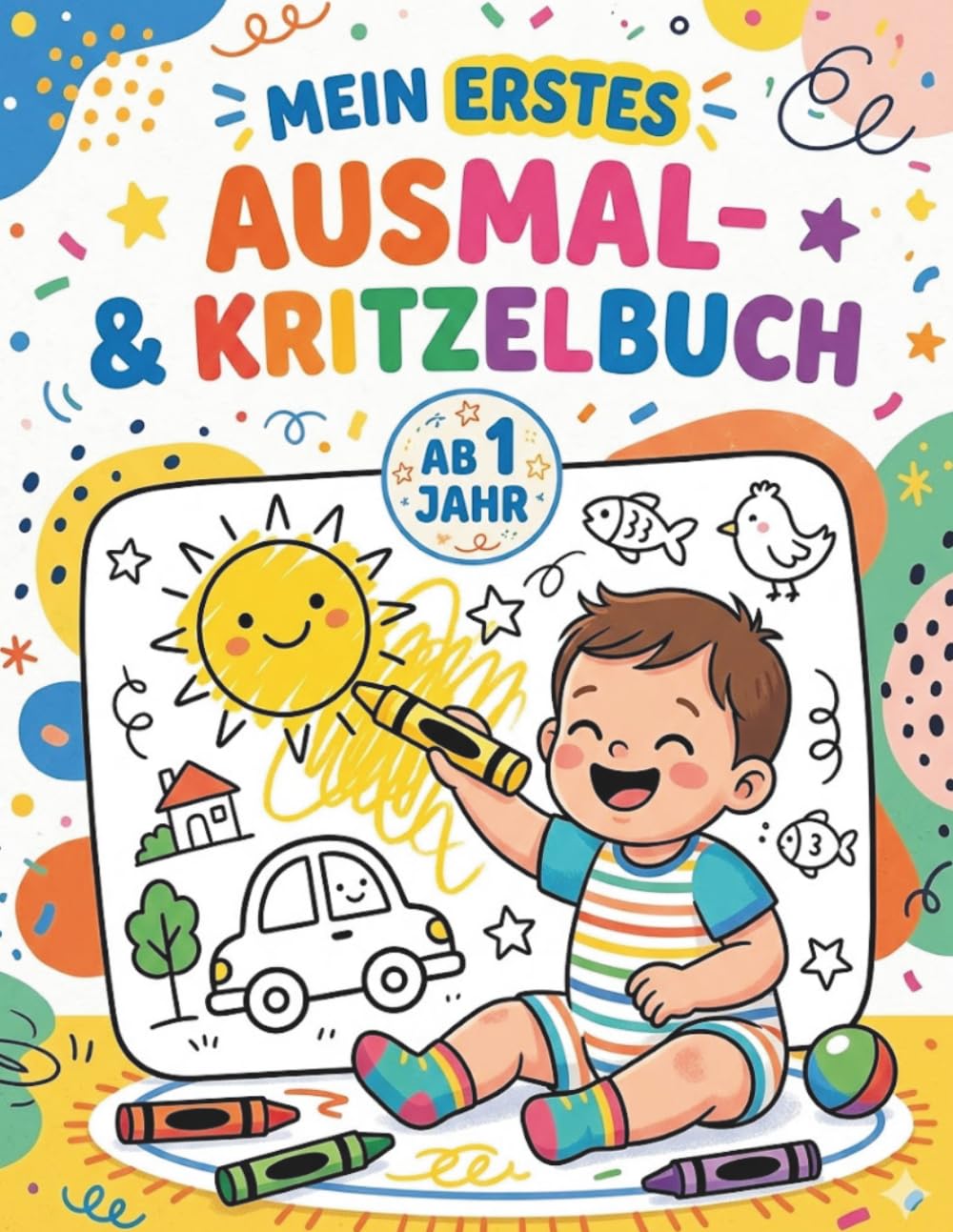 Mein erstes Ausmal & Kritzelbuch