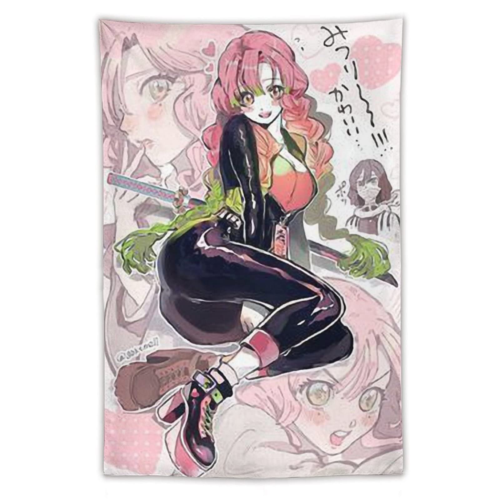 Amazon.co.jp: 鬼滅の刃 恋柱 甘露寺蜜璃 かんろじみつり タペストリー