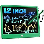 Bravokids 12 Inch LCD Writing Tablet for 3 Year Olds - Electronic Drawing Pad and Doodle Board as Educational Birthday Gifts for Girls and Boys (Green)