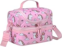 Vista 1 de ChaseChic - Lonchera con aislamiento para niños y niñas, ligera, a prueba de fugas, con doble compartimento y correa de hombro ajustable desmontable