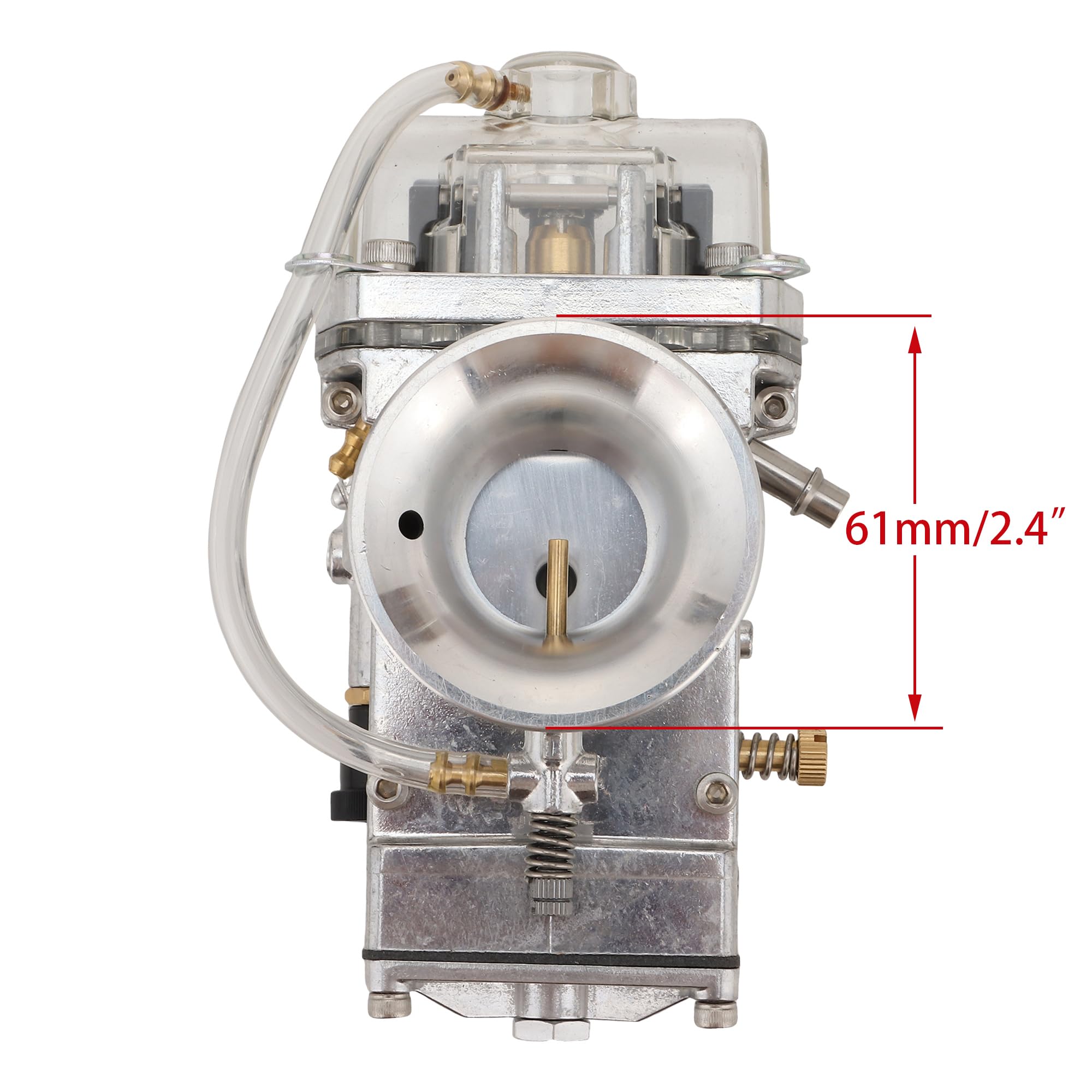 WOOSTAR 32mm Carburador con Filtro de Combustible Tubo Gasolina Juntas Reemplazo para KX250F RMZ250 CRF250R CRF450R Lectron 2 Tiempos Power Jet Carburador 250cc 300cc 350cc 400cc 450cc Motocicleta