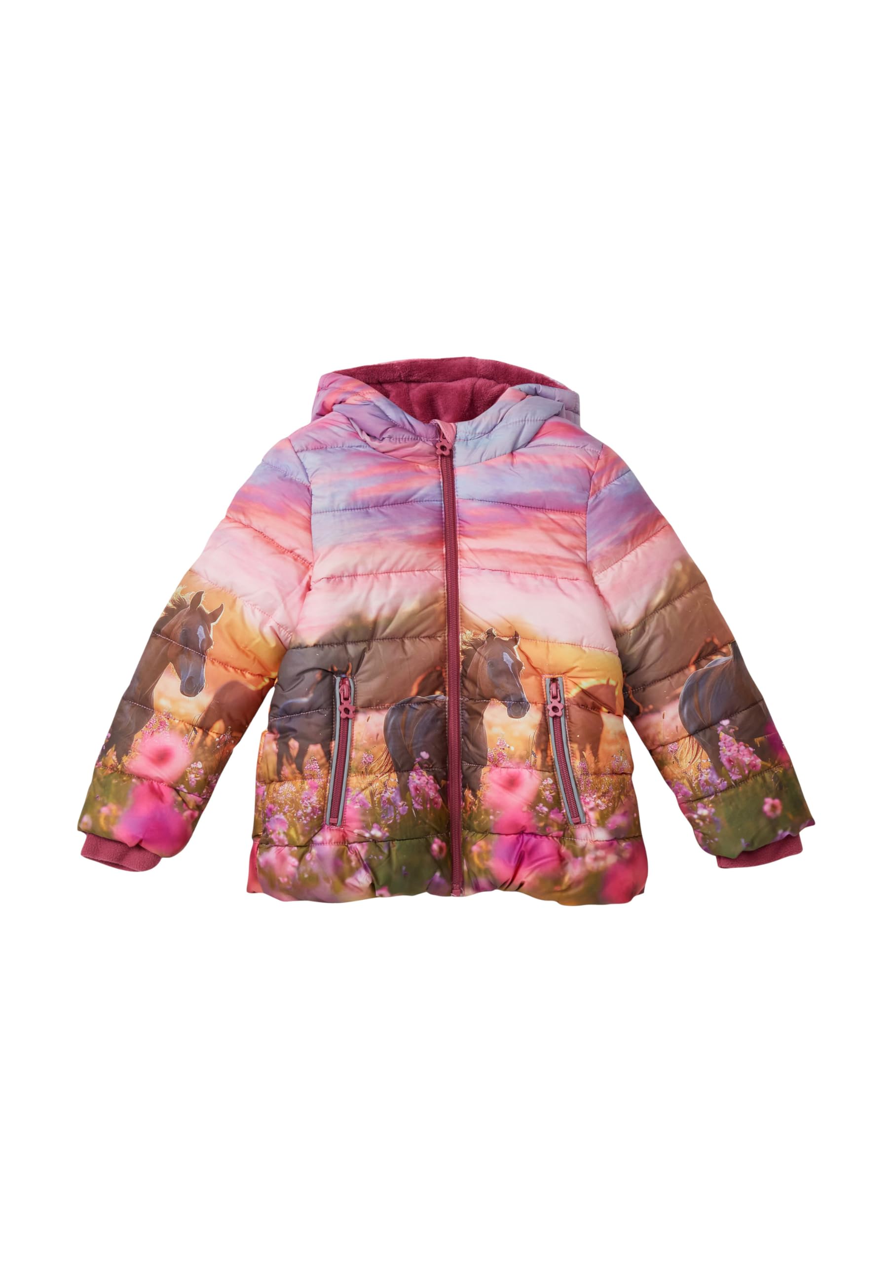 s.Oliver Wattierte Jacke mit Kapuze und kuscheligem Fleecefutter