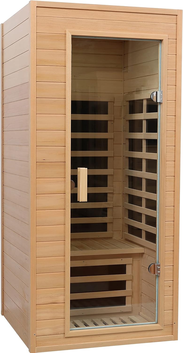 HFYee Infrared Sauna Home Sauna Box 1 Person Infrared Sauna