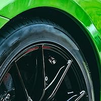 Vista 6 de Tapones para vástago de válvula de neumático, paquete de 5, tapa de aire de neumático N2, metal nitrógeno con forro de plástico, resistente a