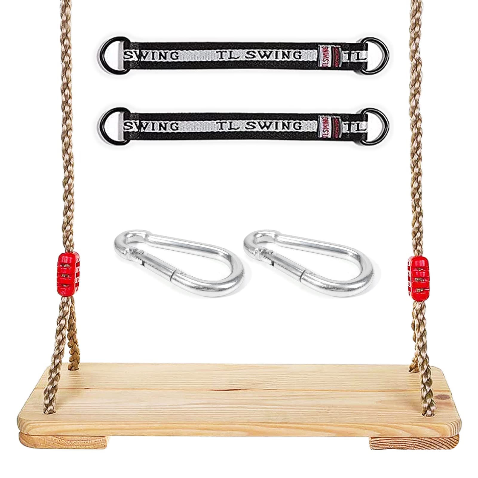 Columpio de Madera, Columpio de Jardín, Columpio de Madera, Madera Asiento de Swing para Adultos y Niños para Patio Jardin A