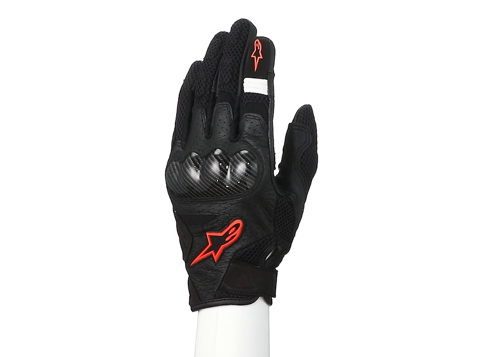 Alpinestars Men's SMX-1 Air v2 Motorcycle Riding Glove, Black