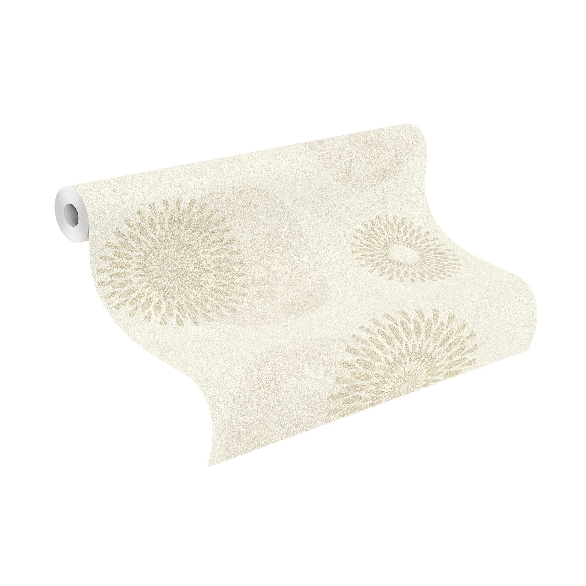 Rasch 507829 Beige vliesbehang met fijne structuur, 10,05 x 0,53 m (l x b) behang