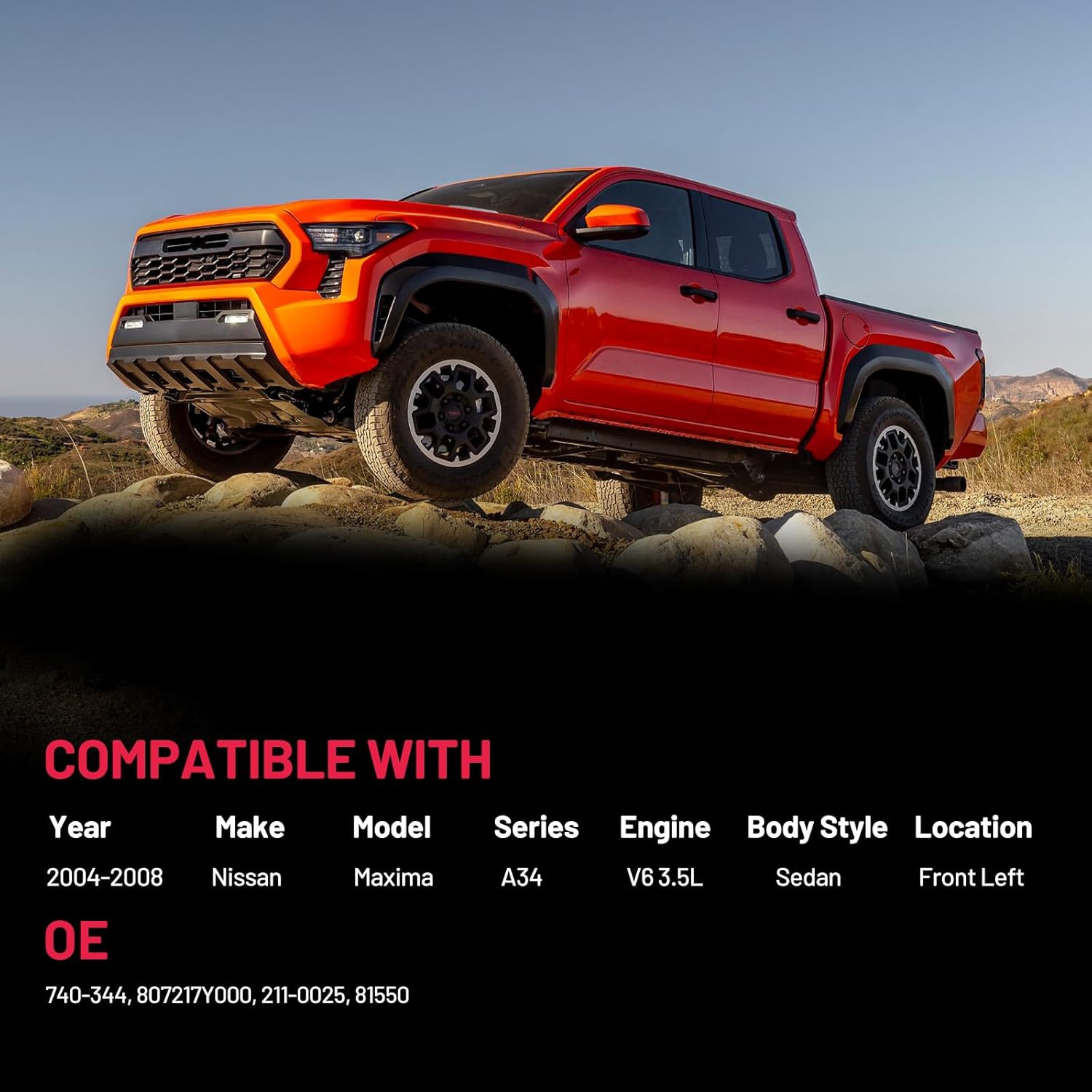 BDFHYK 740-344 Power Window Regulator Without Motor Front Left Compatible with Nissan Maxima A34 2004-2008