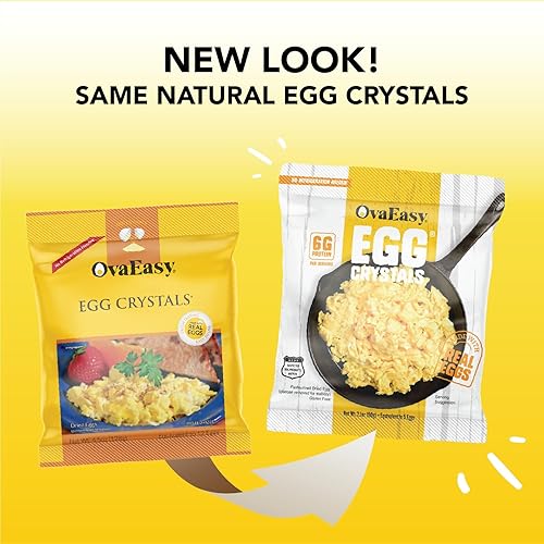 Miniatura 4 de Ova Easy Dehydrated Egg Crystals – Powdered Eggs Made From All-Natural Ingredients – Easy-To-Prepare Egg Powder – Dehydrated Food Perfect for