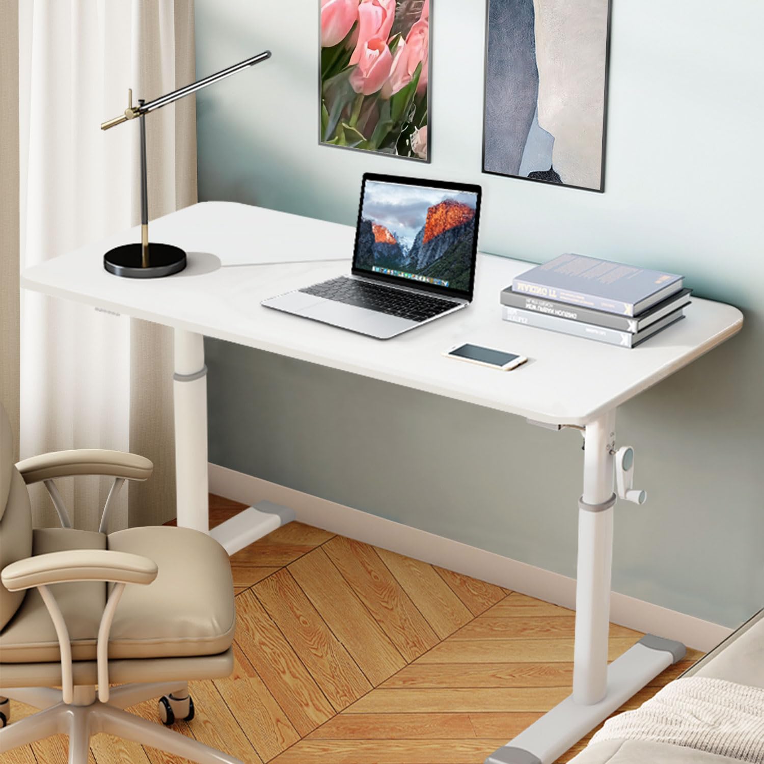 Escritorio Elevable, Mesa Regulable en Altura para Niños