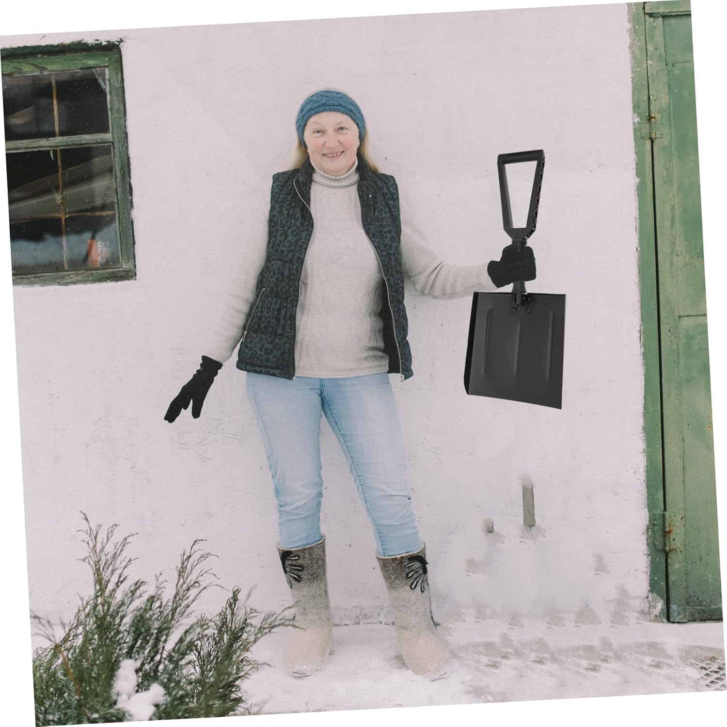 Snow Shovel for Driveway 1 Set Folding Snow Scoop Disaster Prevention Tool Clean Car Emergency Shovel