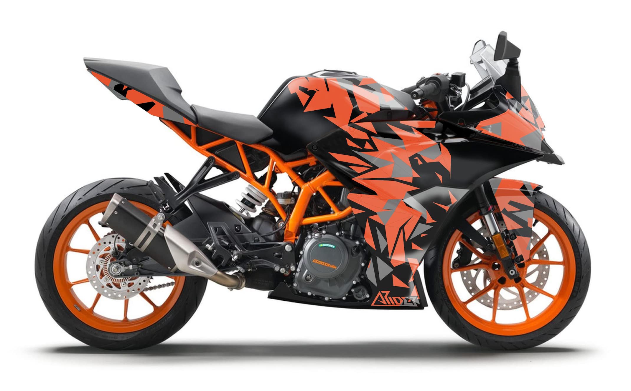 ARider Decor for KTM RC 125/390 (2017-2020) | Sticker and Graphic Kit (Orange)