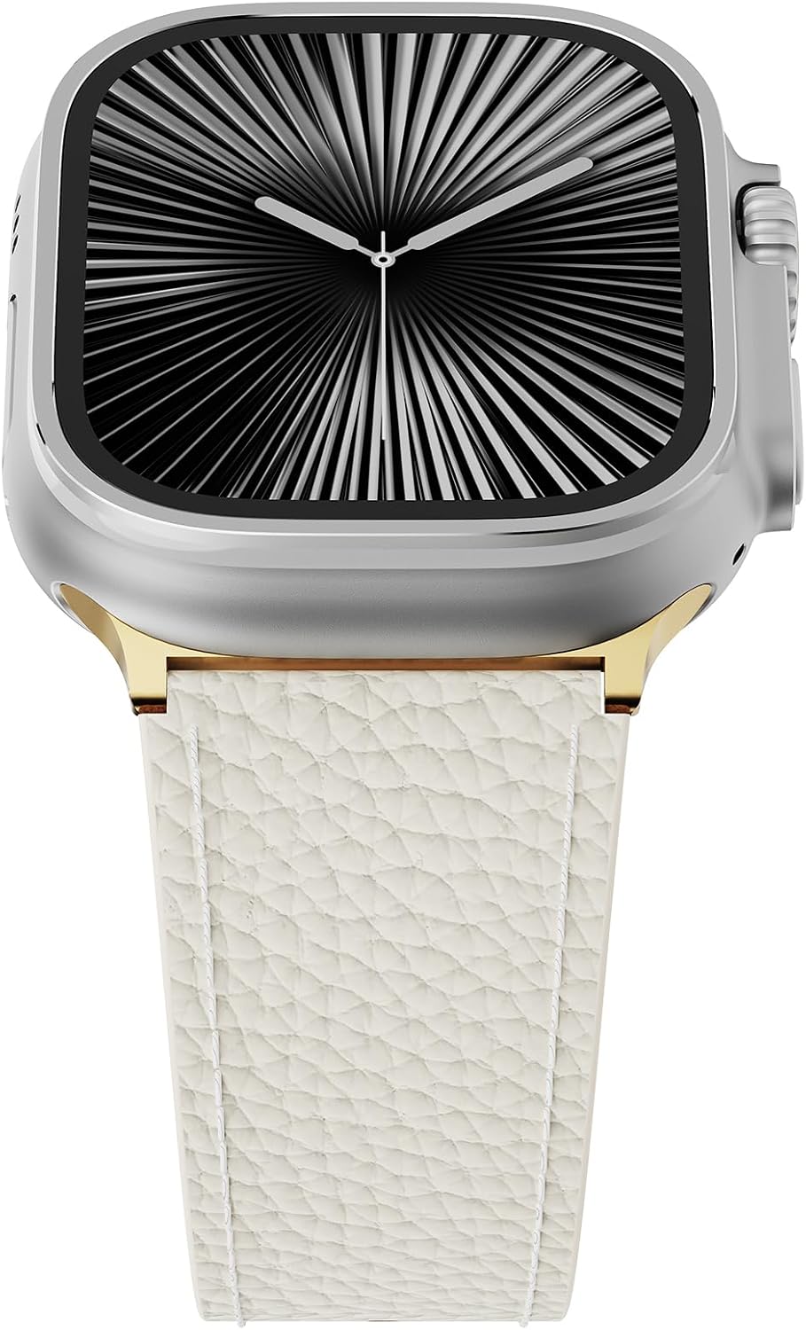 Genuine Leather Band Compatible with Apple Watch 49mm 46mm 45mm 44mm 42mm for Men,Leather Replacement Strap with Magnetic Buckle for iWatch Ultra 3 2 1 Series11 10 9 8 7 6 5 4 SE 3 2 1 - Image 2