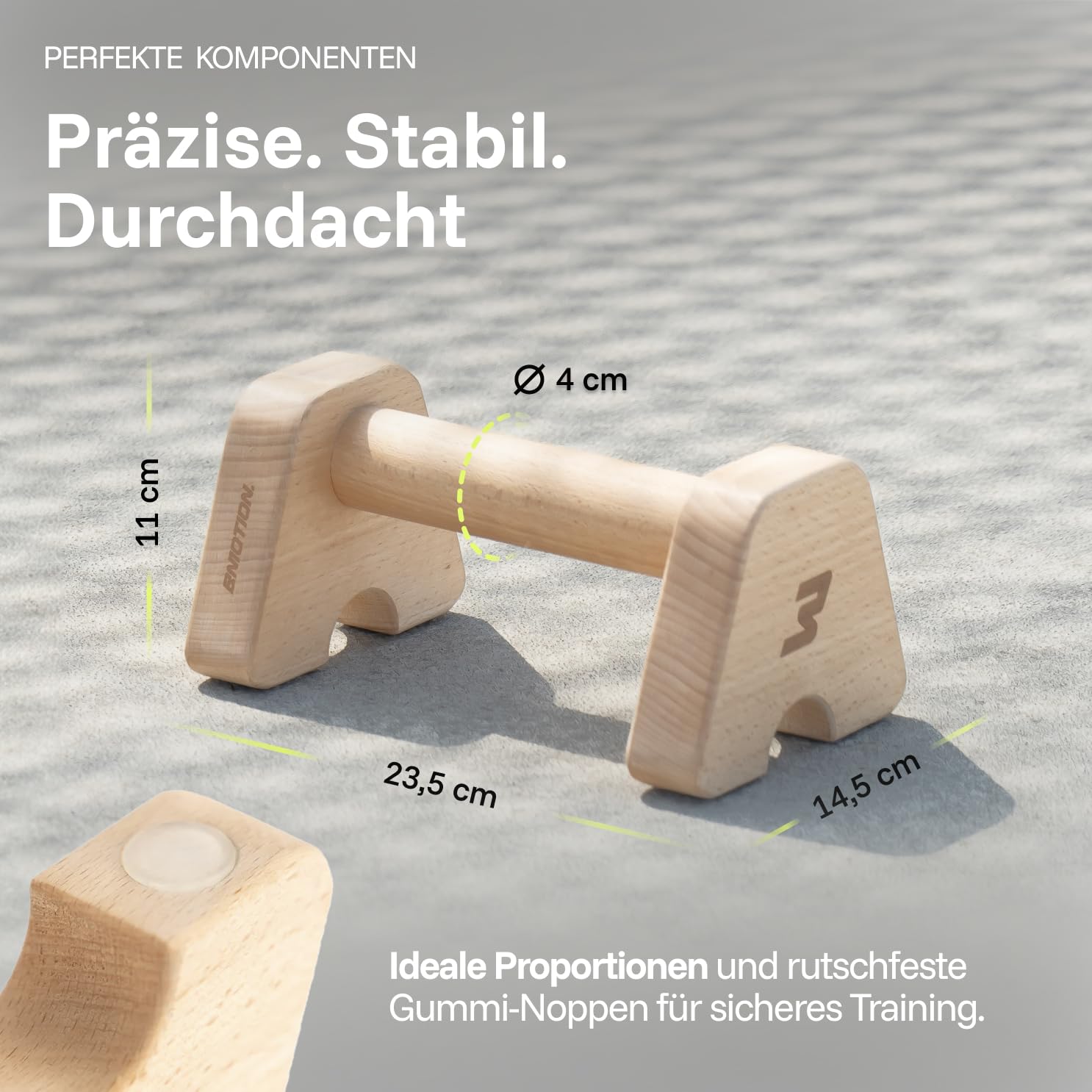 Müller & Blum Parallettes Wood, Premium Gymnastics and Calisthenics
