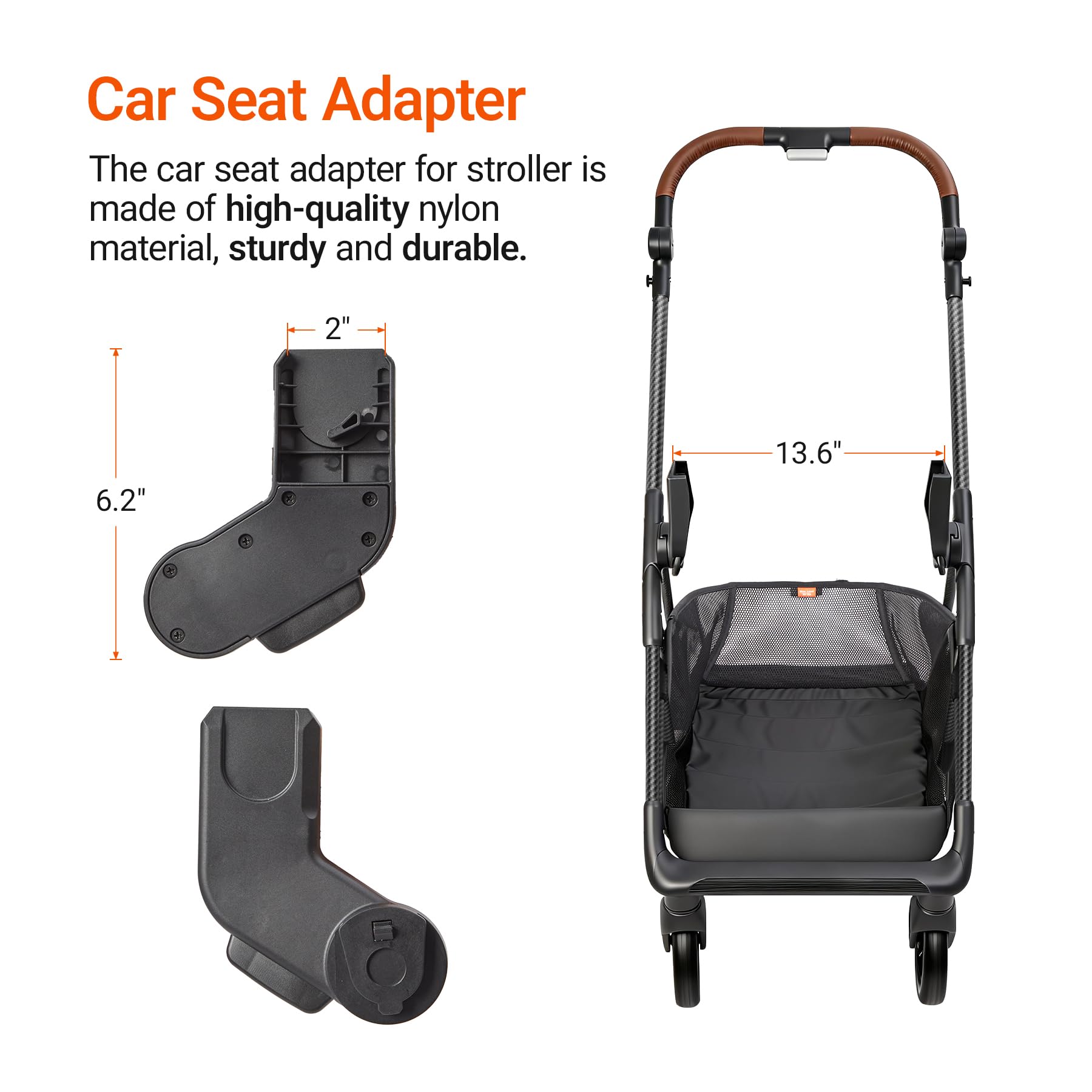 MAMAZING Car Seat Adapter for Air Lux Stroller, Compatible with Nuna, Maxi-COSI, Cybex, Britax, Evenflo, Joie, Tool-Free Installation : Baby
