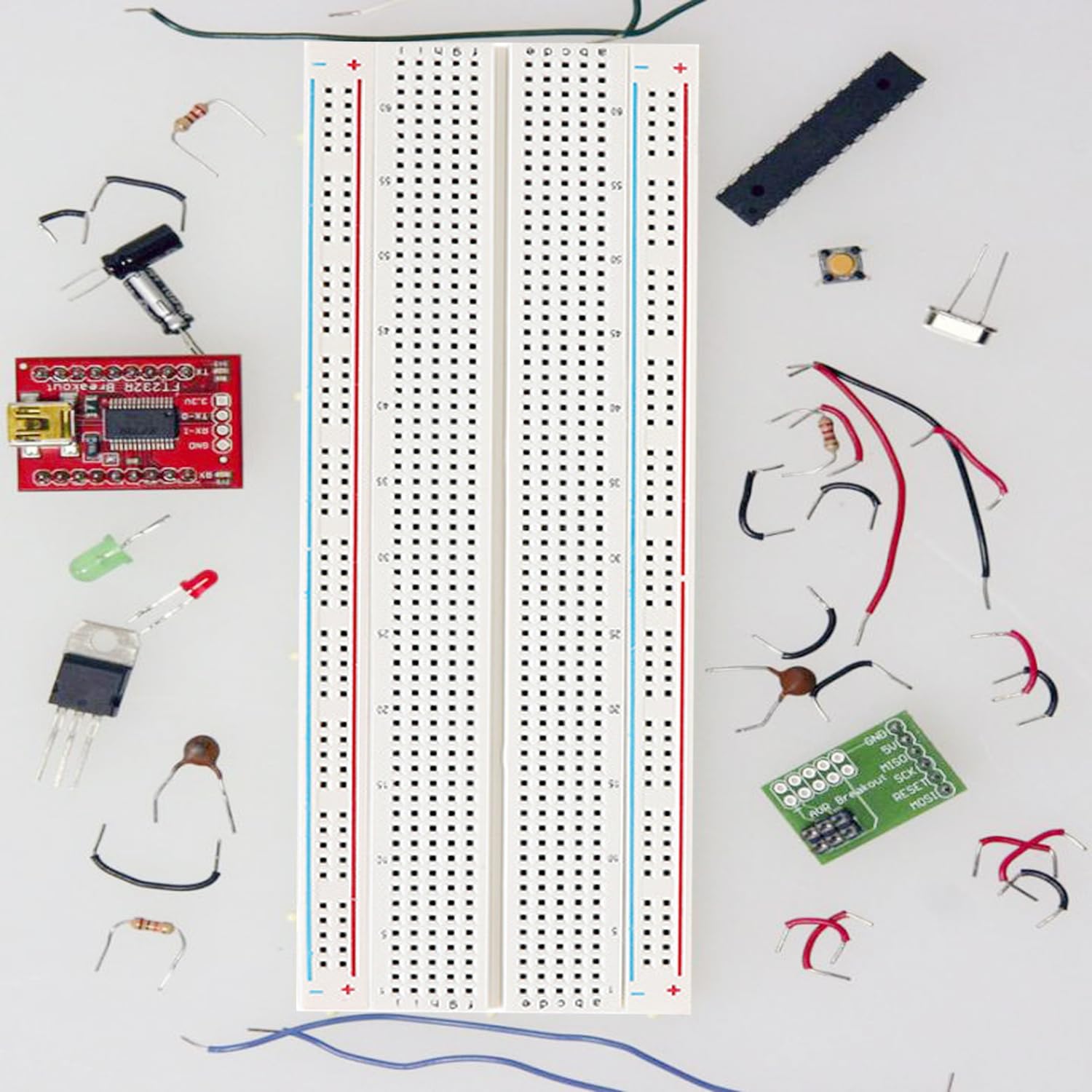 Kit di schede PCB prototipo senza saldatura a 830 punti, basetta senza saldatura, per Arduino Proto Shield Distribution Connecting Blocks.