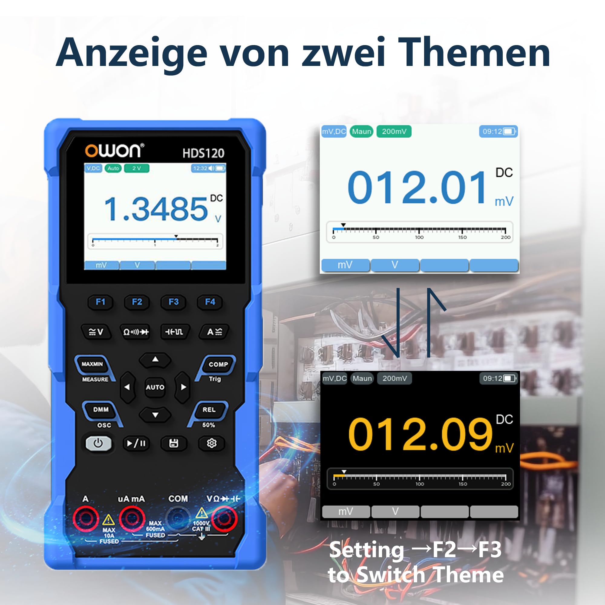 HDS120 1MHz Bandbreite Oszilloskop Multimeter 2 in 1 Funktion | für mehrere Tester