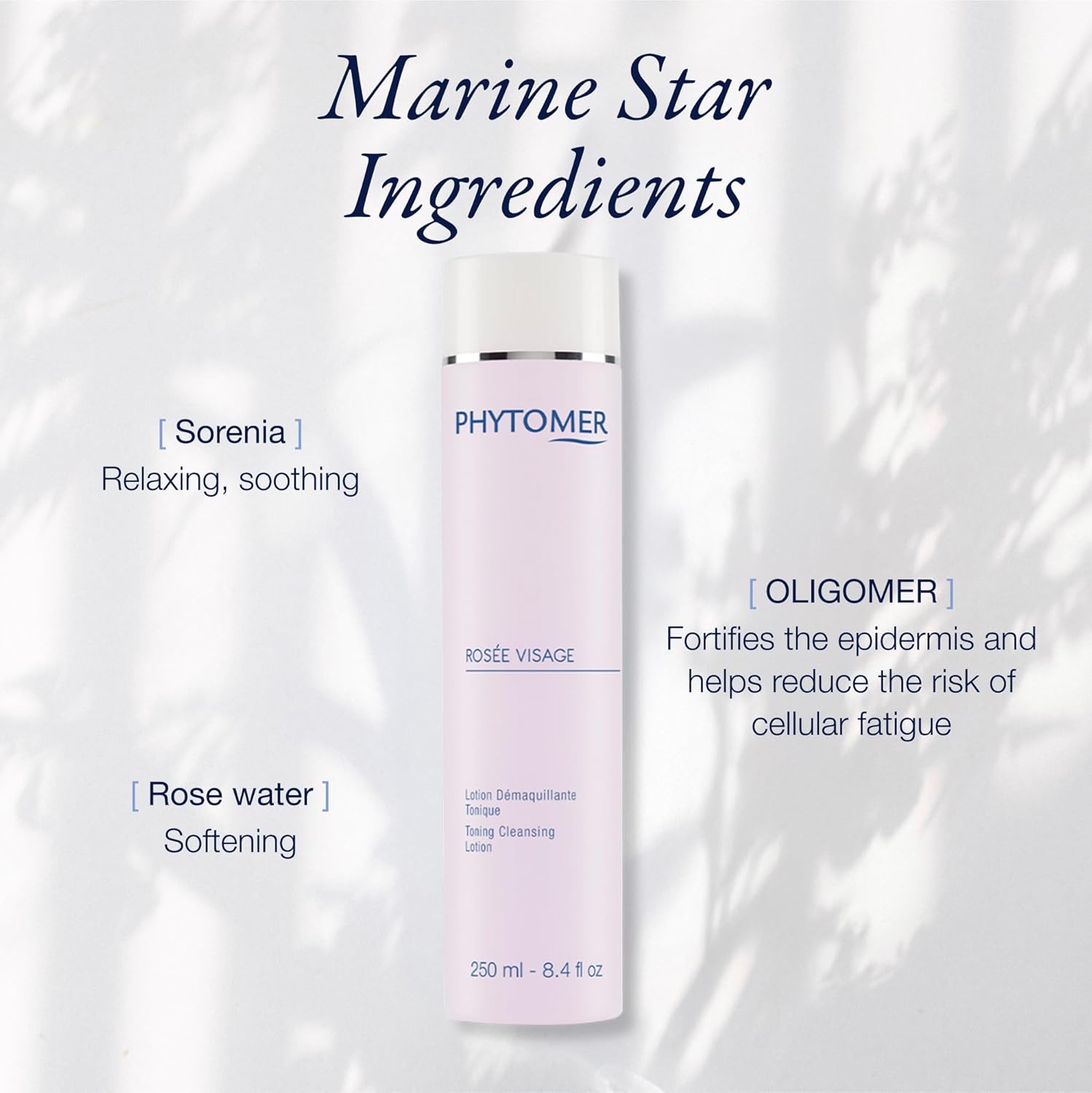 PHYTOMER Rosee Visage Toning Cleansing Lotion | All in One Cleanser, Makeup Remover & Toner for Face | Alcohol-Free | Safe, Natural Ingredients | 8.4 Fl Oz - Image 4