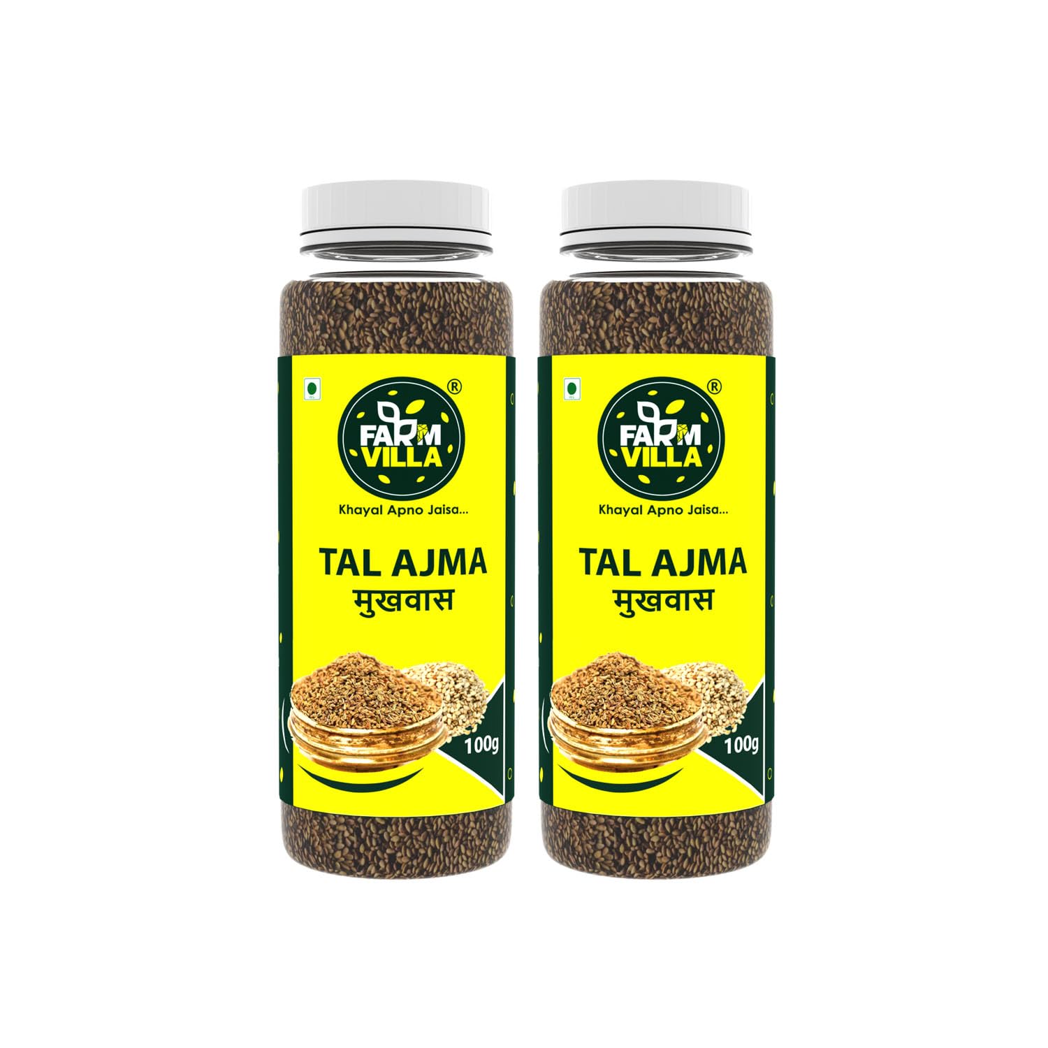 FARM VILLA Roasted Tal & Ajwain Mukhwas with Health Benifits (Pack of 2-160g) (B0CPC2PJZC) Amazon Price History, Amazon Price Tracker