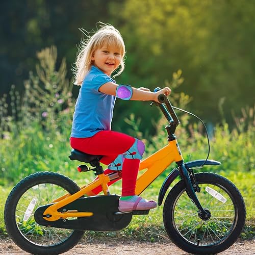 Miniatura 5 de Juego de rodilleras para niñosjóvenes, coderas, muñequeras, protectores de equipo de protección, para patines de ruedas, ciclismo, patinaje en