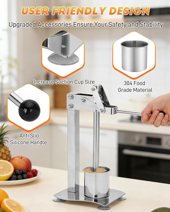 Extractor de Jugos Manual Prensa Cítricos Acero Inoxidable miniatura 5